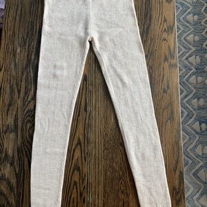 Bonpoint merino wool heathered oatmeal kids knit legging